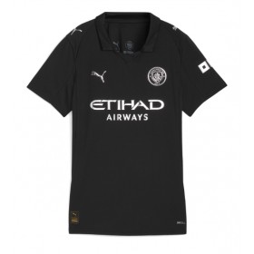 Dámské fotbalový oblečení Manchester City Venkovní košile 2025-26 Krátkým Rukávem